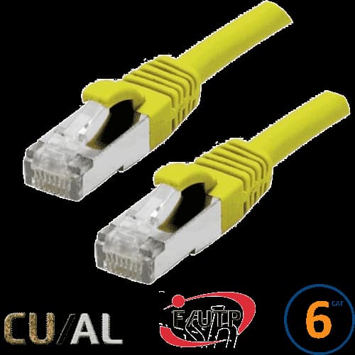 CORDON RJ45 CAT 6 F/UTP CLASSIC 5M JAUNE