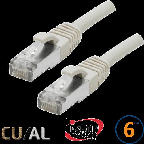 CORDON RJ45 CAT 6 F/UTP CLASSIC 30CM BEIGE