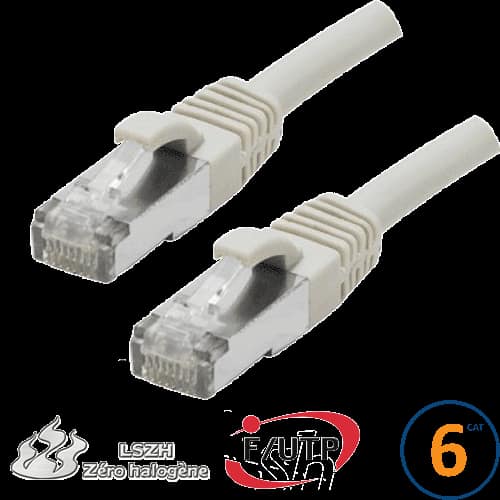 CORDON RJ45 CAT 6 F/UTP PRIMACY LSZH 1M BEIGE