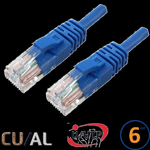 CORDON RJ45 CAT 6 U/UTP CLASSIC 2M BLEU