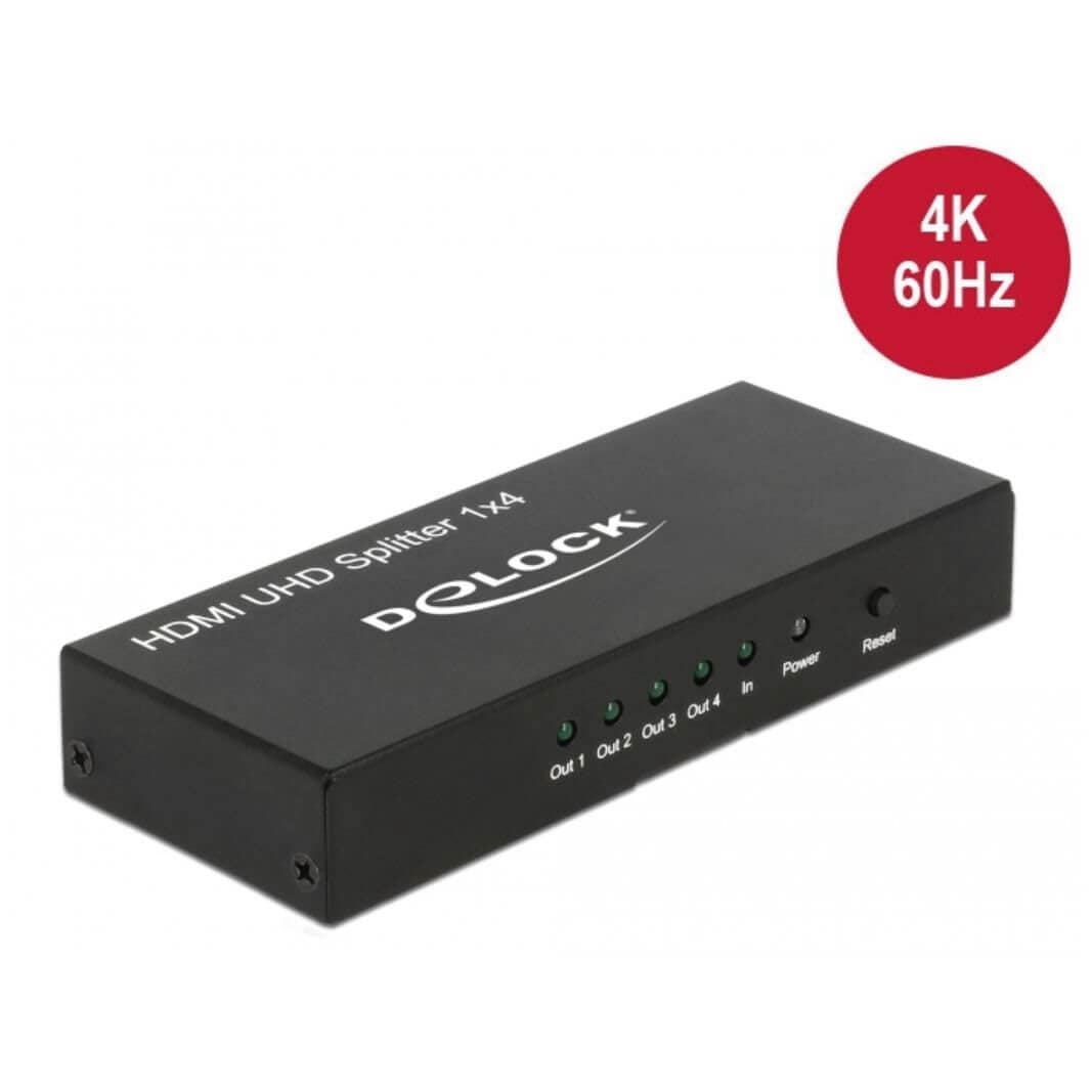 SPLITTER HDMI UHD 1 IN > 4 OUT 4K 60HZ