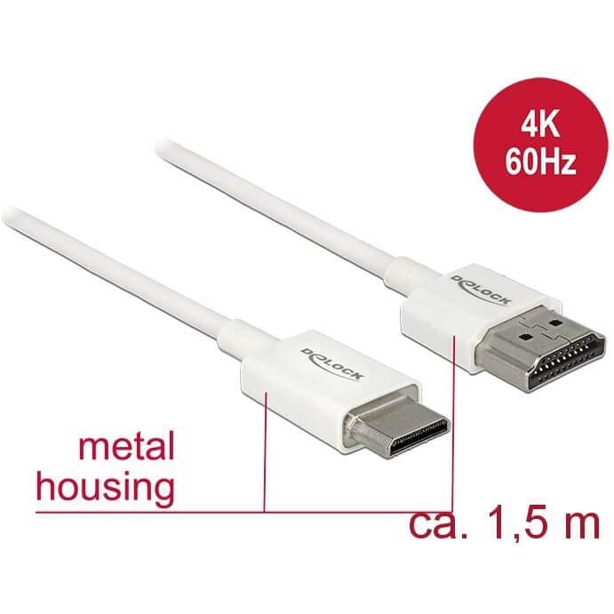 CÂBLE VIDÉO PREMIUM HDMI - MINI HDMI C 3D 4K 1,5M