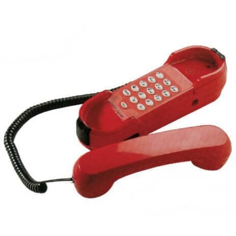 TÉLÉPHONE ANALOGIQUE MURAL HD2000 ROUGE