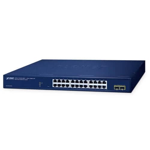 SWITCH WEBSMART 19" 24 PORTS GIGA + 2 X SFP
