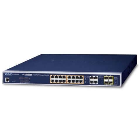 SWITCH 19" L2 16 PORTS GIGA POE AT 4XSFP
