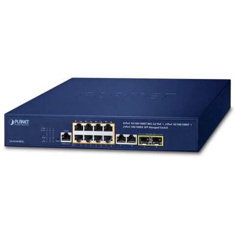SWITCH 19" L2 8 PORTS GIGA POE AT 120W 2XSFP