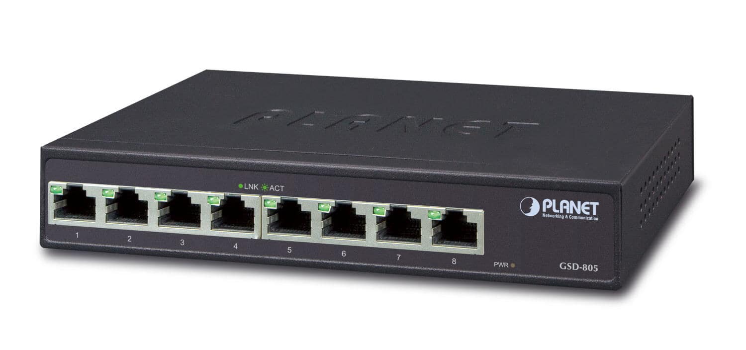 SWITCH DESKTOP 8 PORTS GIGA ALIM. INTERNE