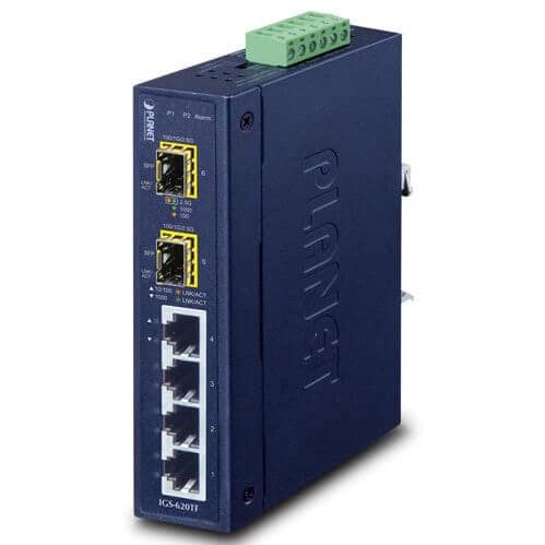 SWITCH INDUS 4 PORTS GIGA 2XSFP