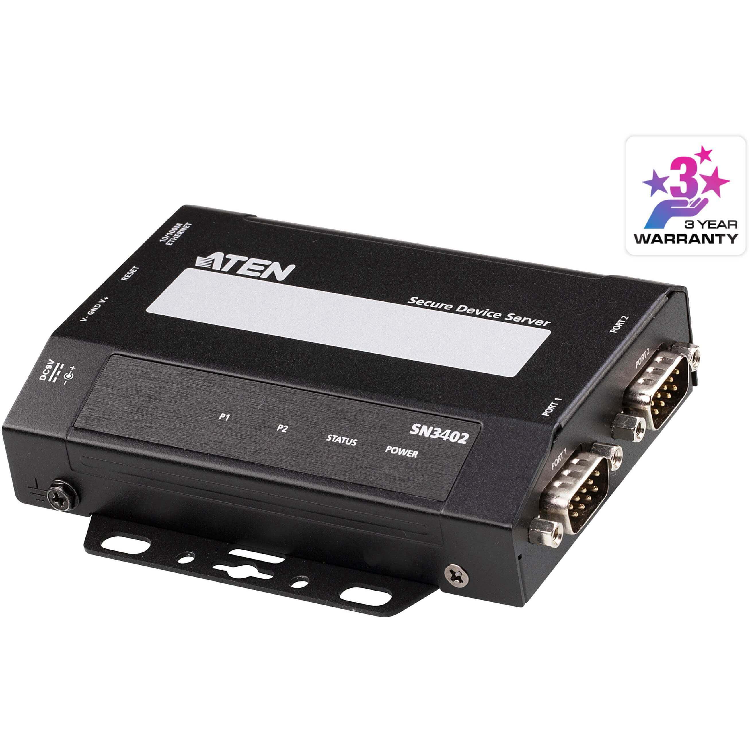 SERVEUR 2 PORTS RS-232/422/485 OVER IP