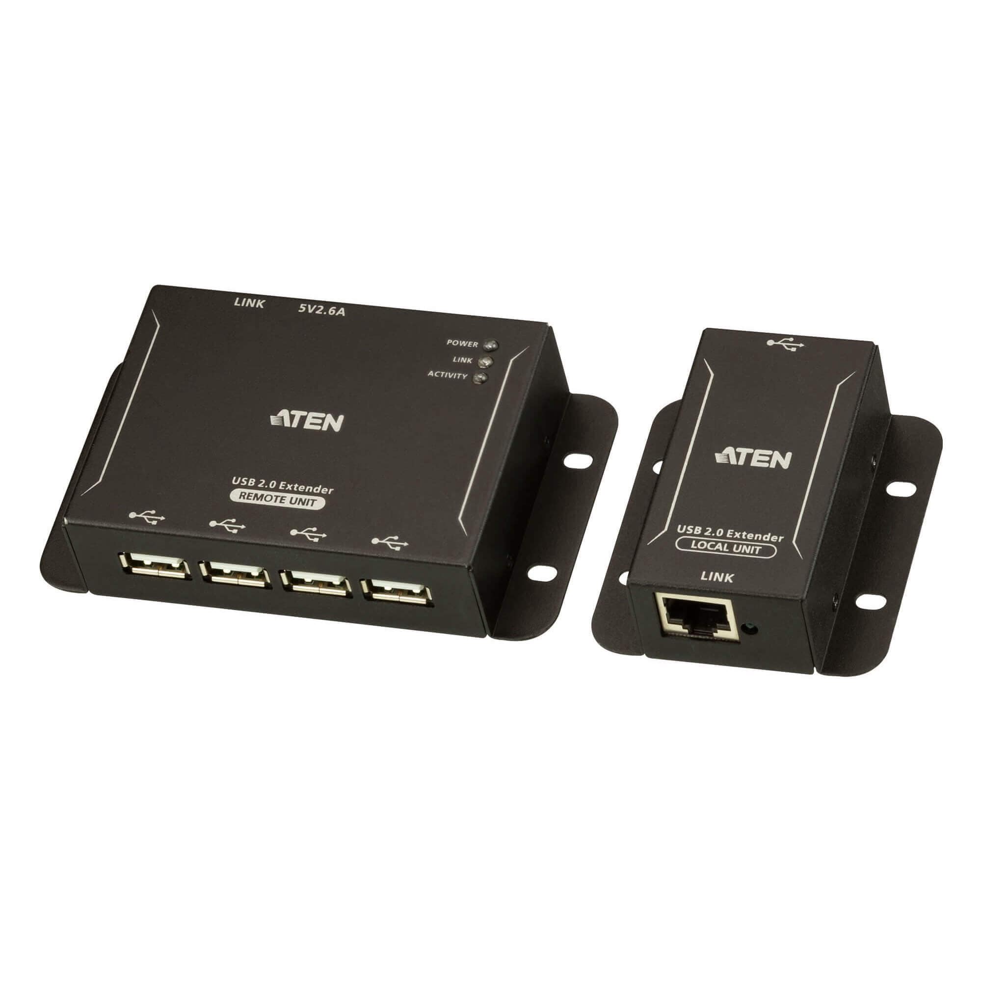 USB 2.0 EXTENDER SUR CAT 5 RJ45 USB A / USB A 50M
