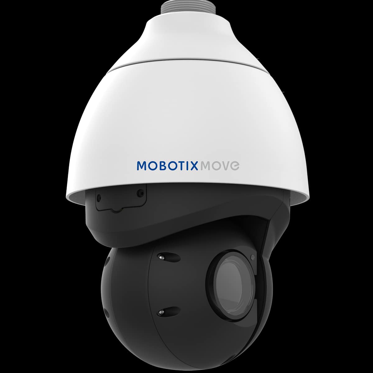 MOBOTIX MOVE SPEEDDOME NETWORK CAMERA SD-540-IR-VA ¥WEATHERPROOF MOTOR-DRIVEN ONVIF S / G /T/M DOME PTZ CAMERA ¥ 10 INTEGRATED VIDEO ANALYTIC FUNCTION INCL. DNN FACE- AND LICENSE-PLATE RECOGNITION, LINKABLE TO PTZ PRESETS ¥ UP TO 40X OPTICAL ZOOM ¥ IMAGE SENSOR: 5MP SONY STARVIS II IMX675 (2608 X 1964), 1/2.8" PROGRESSIVE CMOS ¥ AUTOMATIC SWITCHING FROM COLOR TO B / W IMAGE (MECHANICAL IR CUT FILTER) ¥ MOTOR-CONTROLLED ZOOM LENS (F1.6-F4.95: 4.3 TO 170 MM, VIEWING ANGLE HXV: 62,6 ¡ - 1,9 ¡ X 48,8 ¡ -1.4 ¡) WITH AUTOFOCUS AND P-IRIS WITH AUTOMATIC ADAPTATION TO CHANGING LIGHT SITUATIONS ¥ AUTO OBJECT TRACKING, DNN BASED (HUMANS, VEHICLES)¥2D & 3D MOTION COMPENSATED NOISE REDUCTION (MCTF) ¥IR LEDS (WORKING DISTANCE UP TO 300M)¥ IP66 ¥ AMBIENT TEMPERATURE -40 TO 55¡C, HUMIDITY 10 TO 90% ¥ VIDEO CODECS: H.264, H.265, MJPEG (UP TO 4 STREAMS SIMULTANEOUSLY) ¥ WIDE DYNAMIC RANGE (130 DB) ¥ MAX. FRAME RATE: 5MP @ 30 FPS (H.264, WITH AND WITHOUT WDR ENABLED); MJPEG: 1080P @ 30 FPS ¥ POWER SUPPLY: POE++ IEEE802.3BT, MAX. 51 W, AC24V MAX. 59.05 W / 87.12 VA ¥ HARDENED AND "SELF-CLEANING" ANTI-REFLEX CAMERA FRONT GLASS COATING BY MOBOTIX EVERCLEAR ¥ MTBF: 50.000H ¥ WARRANTY: 5 YEARS