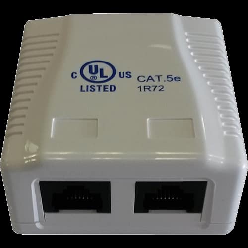 PRISE MONOBLOC 2 RJ45 U/UTP CAT 5E