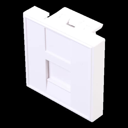 PLASTRON 1 RJ45 45X45 BLANC