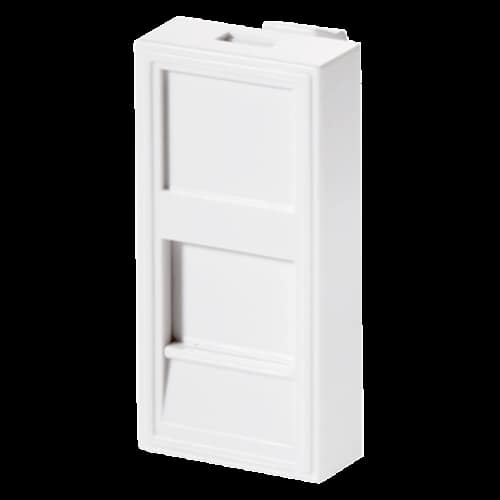 PLASTRON 1 RJ45 22.5X45 BLANC