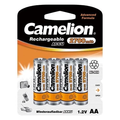 PACK 4 ACCUS LR6 NIMH 2700MAH VIDÉO/PHOTO