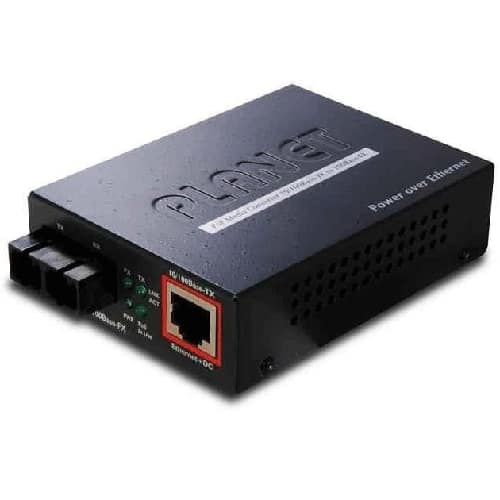 TRANSCEIVER 100BASE TX/100BASE FX SC + INJ POE