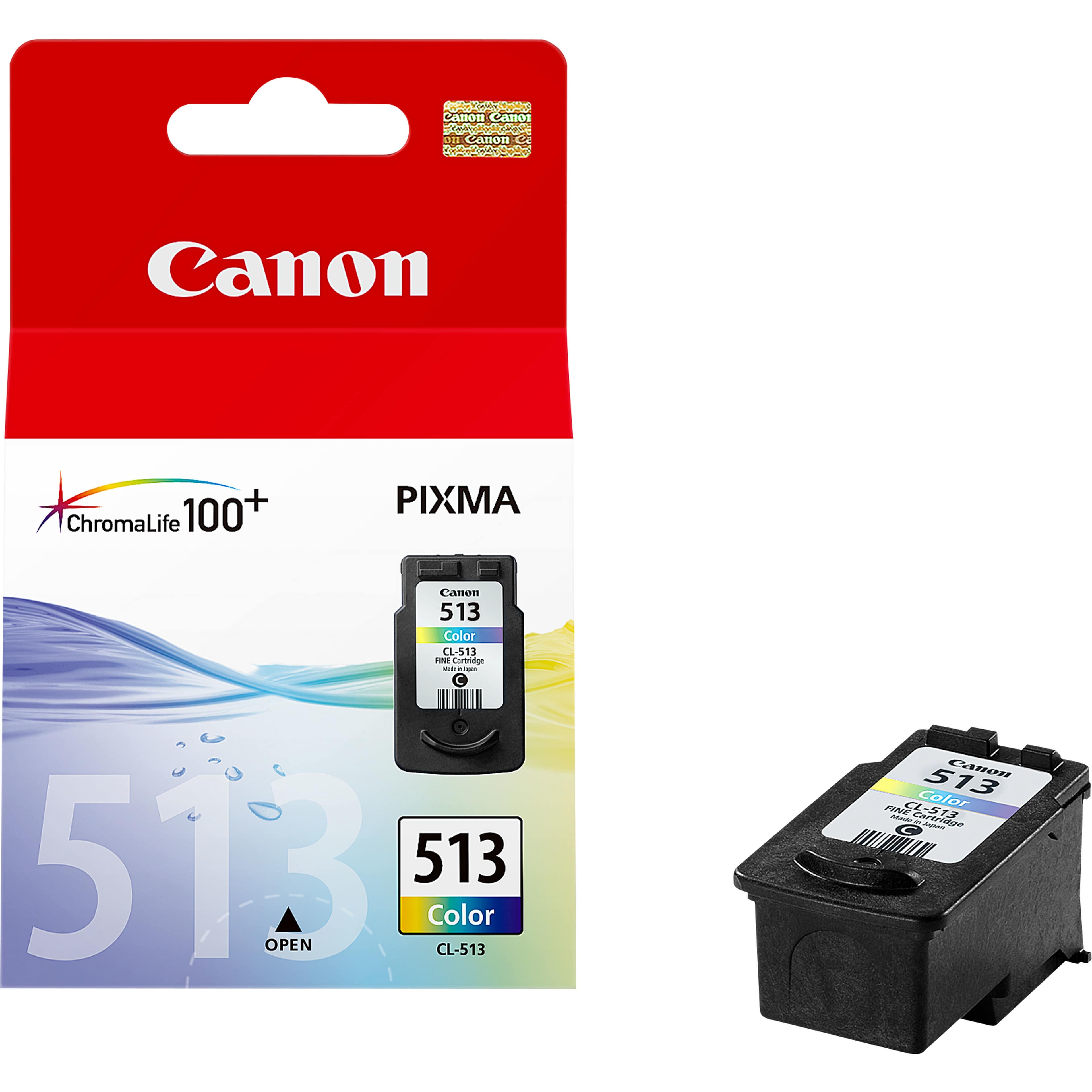 CANON CL-513 - 13 ML - COULEUR (CYAN, MAGENTA, JAUNE) - ORIGINAL - CARTOUCHE D'ENCRE - POUR PIXMA IP2700, MP230, MP237, MP252, MP272, MP280, MP282, MP495, MP499, MX360, MX410, MX420