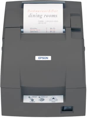 EPSON TM U220B - IMPRIMANTE DE REÇUS - DEUX COULEURS (MONOCHROME) - MATRICIELLE - ROULEAU (7,6 CM) - 17,8 CPI - 9 PIN - JUSQU'À 6 LIGNES/SEC - USB - OUTIL DE COUPE - GRIS FONCÉ
