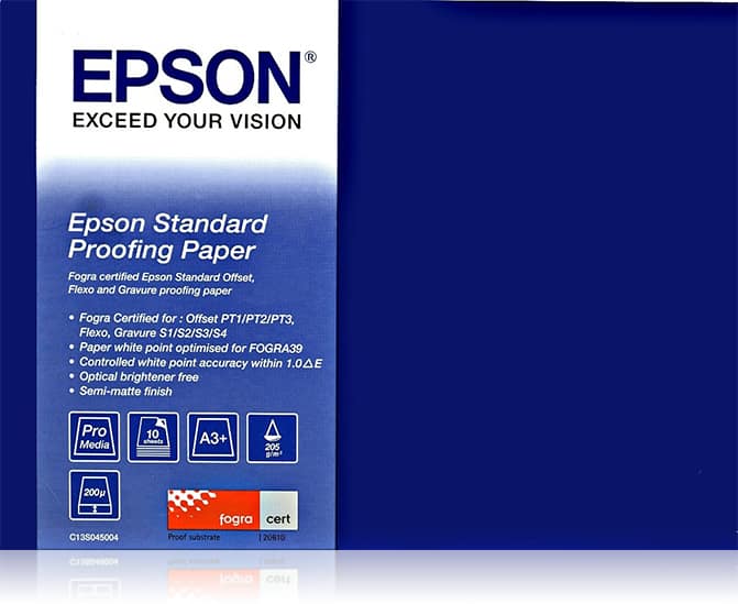 EPSON PROOFING PAPER STANDARD - SEMI-MAT - 9 MILS - ROULEAU (43,2 CM X 30,5 M) - 240 G/M² - 1 ROULEAU(X) PAPIER ÉPREUVE - POUR SURECOLOR SC-P10000, P20000, P6000, P7000, P7500, P8000, P9000, P9500, T3200, T5200, T7200