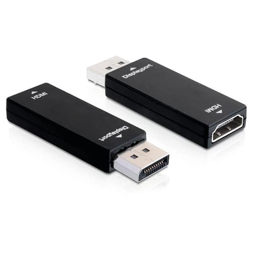 ADAPTATEUR MONOBLOC DISPLAYPORT MÂLE HDMI FEMELLE