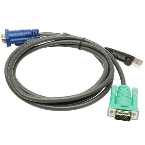 CÂBLE KVM 2L-5203U - USB/VGA VERS SPHD 3M