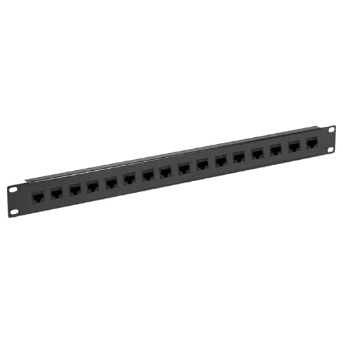 PANNEAU DE BRASSAGE 16 PORTS 19" 1U CAT 6 U/UTP