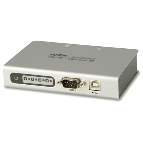 ADAPTATEUR USB SÉRIE RS232 4 PORTS DB9 MÂLE