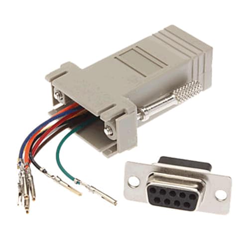 ADAPTATEUR MODULAIRE RJ45 / DB9 FEMELLE