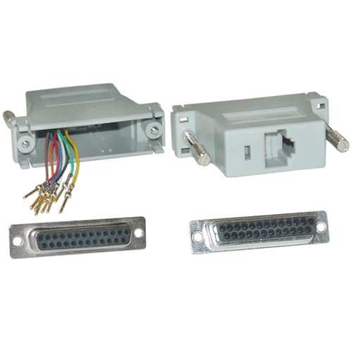 ADAPTATEUR MODULAIRE RJ45 / DB25 FEMELLE