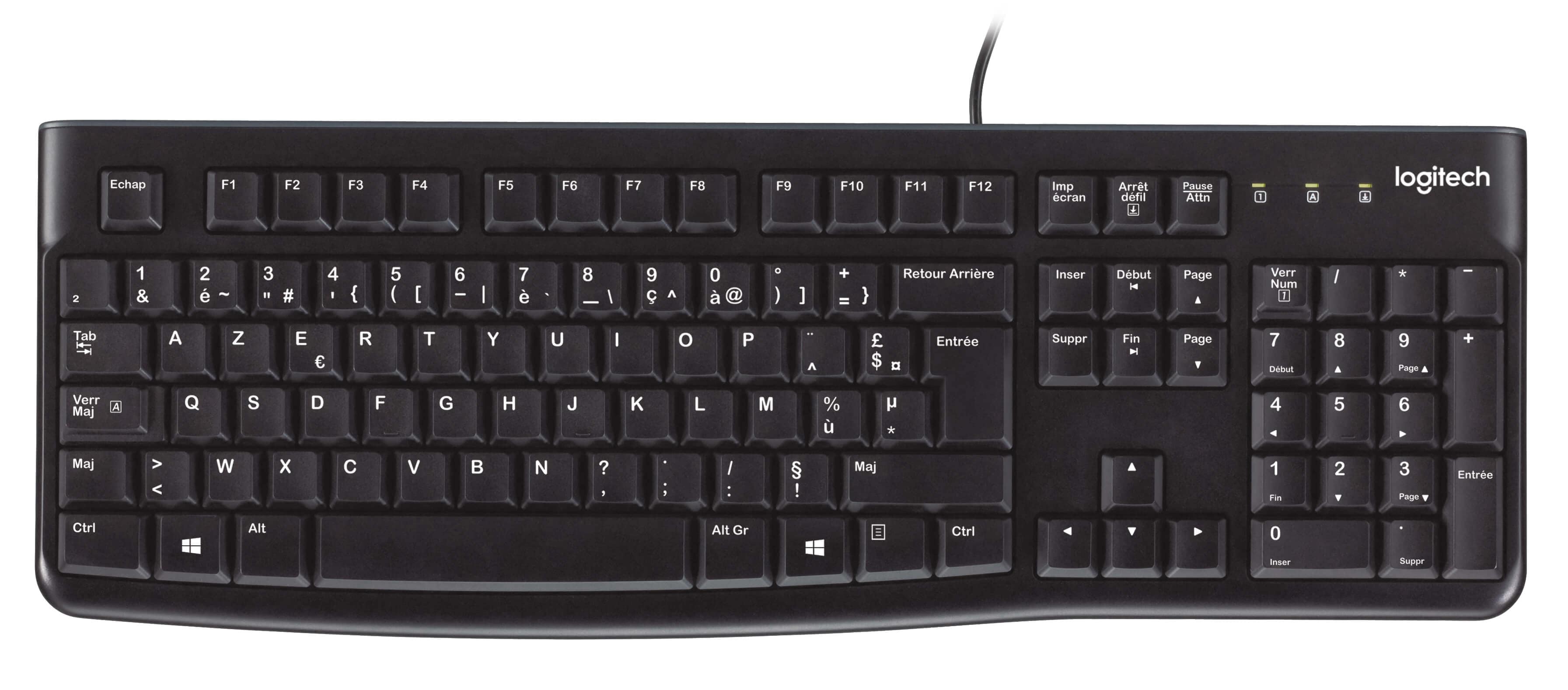 LOGITECH KEYBOARD K120 - CLAVIER - USB - VERSION OEM