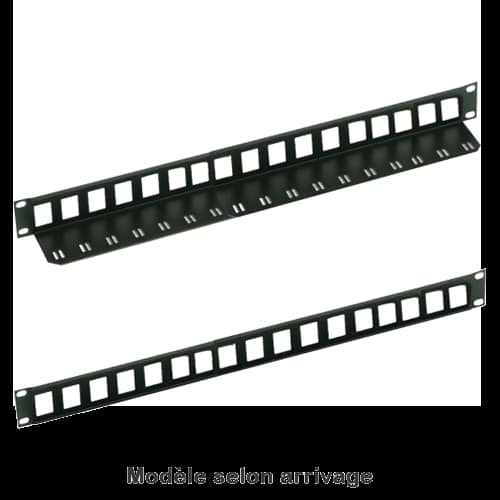 PANNEAU DE BRASSAGE NU 19" 1U 16 PORTS KEYSTONE