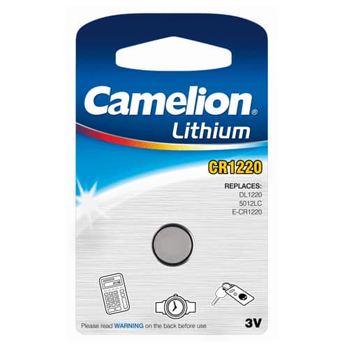 PILE BOUTON CR1220 3V RETAIL 12.5X2MM