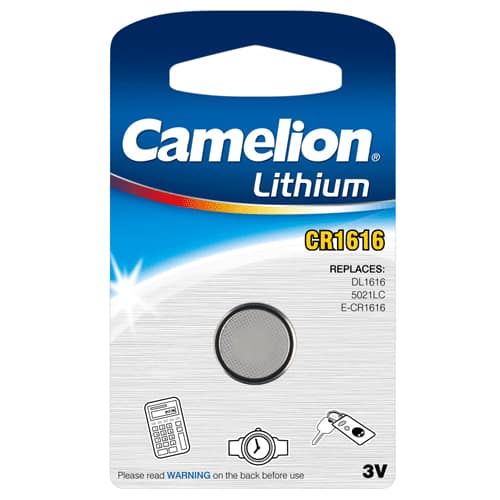PILE BOUTON CR1616 3V RETAIL 16X1.6MM